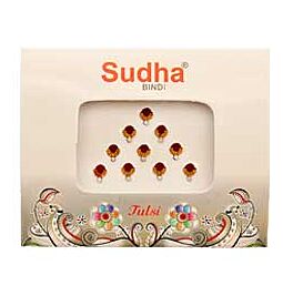 Kaufen Sie Crystal Fancy Bindi Sticker, schwarz mit glänzendem Punkt mittel online ein –mit Ekirana für nur 2,99 € /