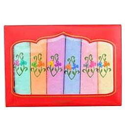 Shop Ladies Embroidered Handkerchieves -set of 6 online – with Ekirana for Just €4.99 /