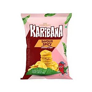 Karibana Banana Chips - Savoury Spicy, 150g
