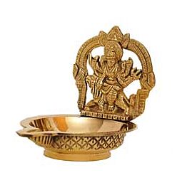 Shop Brass Metal Diya with Goddess Durga online – with Ekirana for Just €19.99 /
