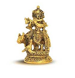 Kaufen Sie Messing-Metall-Idol – Muralidhar Krishna online ein –mit Ekirana für nur 17,99 € /