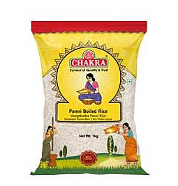 Shop Chakra Ponni Boiled Rice, 1kg online – met Ekirana voor alleen maar € 2,99 /