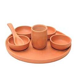 Kaufen Sie Geschirrset aus Ton - 6 Stück (CU-40) online ein –mit Ekirana für nur 45,99 € /