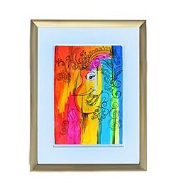 Achetez Tableau Ganpati abstrait fait main - 40x30cm en ligne – avec Ekirana pour juste 25,50 € /