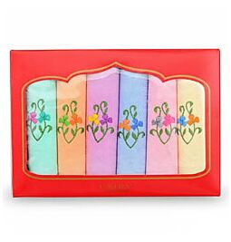 Shop Ladies Embroidered Handkerchieves -set of 6 online – with Ekirana for Just €4.99 /