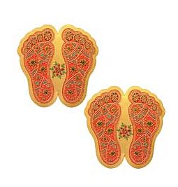 Shop Paper Sticker Sri Charan Paduka (set of 2) online – with Ekirana for Just €0.99 /