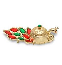 Shop Minakari Kankavati - Peacock Sindoor Box- AR148 online – with Ekirana for Just €5.99 /