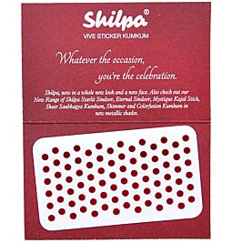 Kaufen Sie Shilpa Vive Sticker Kumkum- Round Bindi Stickers, Deep Red Nr. 8 online ein –mit Ekirana für nur 1,99 € /