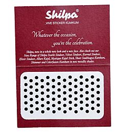 Shop Shilpa Vive Sticker Kumkum- Round Bindi Stickers, Black No 8 online – with Ekirana for Just €1.99 /