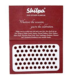 Shop Shilpa Vive Sticker Kumkum- Round Bindi Stickers, Deep Red No 7 online – with Ekirana for Just €1.99 /