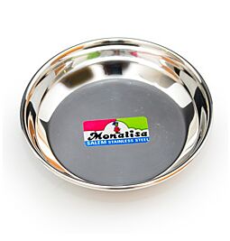 Shop Stainless Steel Flat Bowl – 11 cm online – with Ekirana for Just €3.25 /