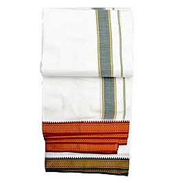 Kaufen Sie Langes Dhoti aus Baumwolle - Weiß online ein –mit Ekirana für nur 19,99 € /